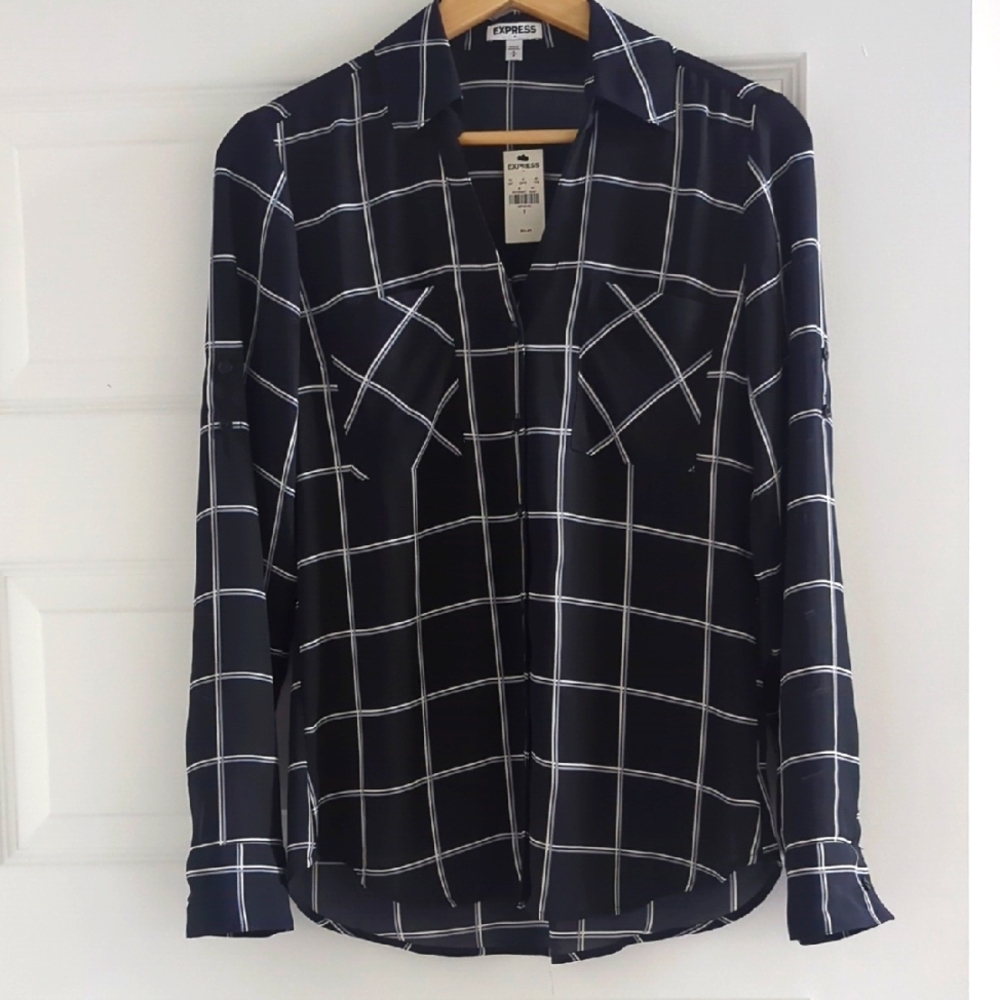 Plaid Blouse
